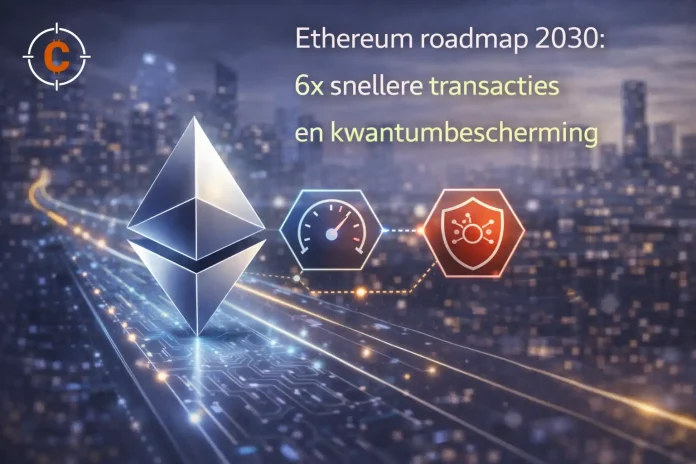 Ethereum roadmap 2030: 6x snellere transacties en kwantumbescherming