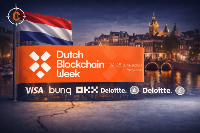 Dutch Blockchain Week 2026 naar Amsterdam met Visa, bunq, OKX, Deloitte en de Litecoin Summit