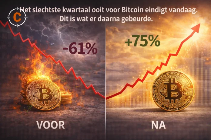Het slechtste kwartaal ooit voor Bitcoin eindigt vandaag. Dit is wat er daarna gebeurde