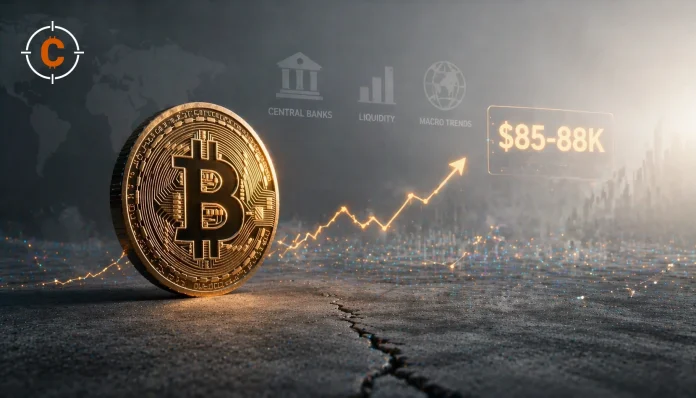 Bitcoin koers Q2 2026, waarom de macro-signalen wijzen op $85-88K
