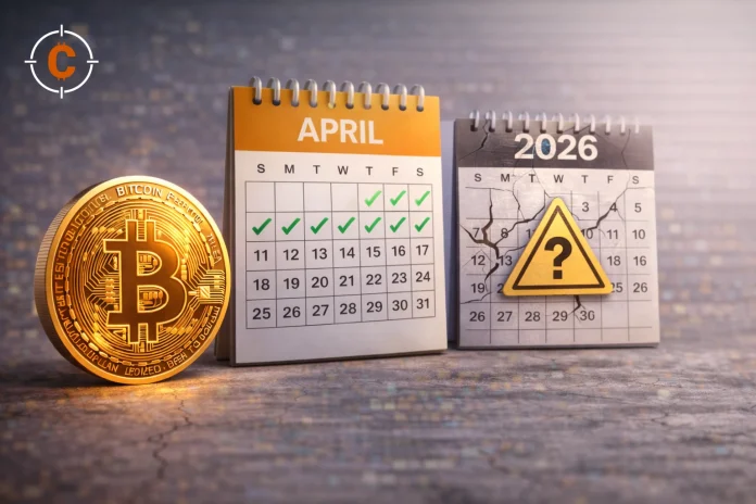 Bitcoin's April highs, 2026 uncertainty