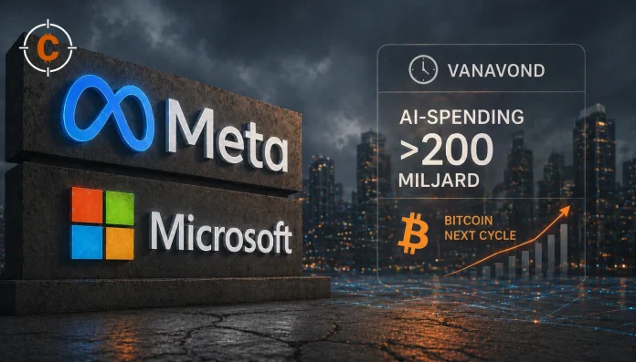 Meta en Microsoft rapporteren vanavond. AI-spending boven 200 miljard zegt iets over Bitcoin's volgende cycle