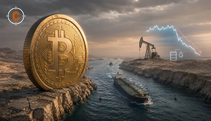 Wat doet de Straat van Hormuz met Bitcoin nu de olieprijs daalt?