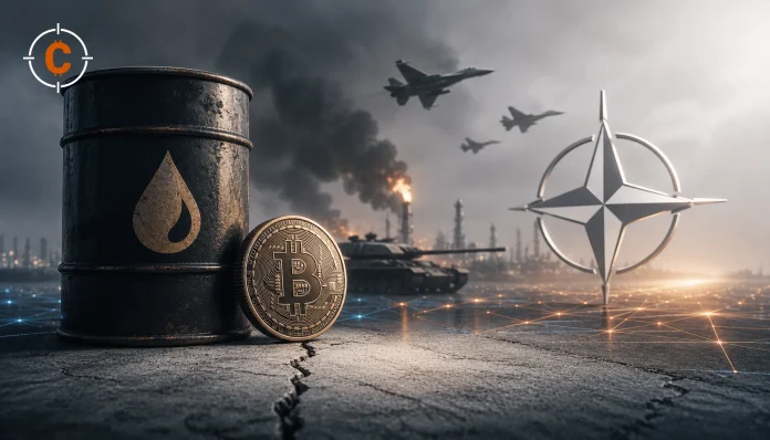 Iran-oorlog zet olieprijs, NAVO en crypto tegelijk onder druk
