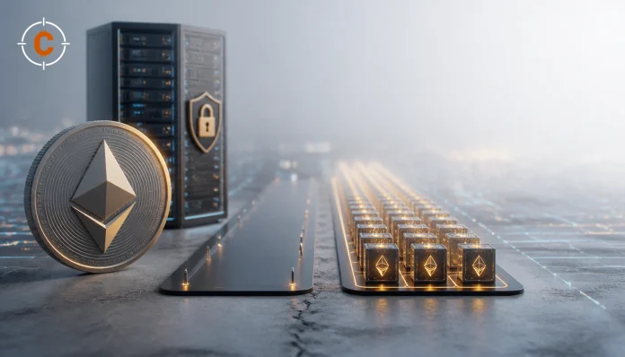 Ethereum staking queue shows empty exit lane and full entry lane