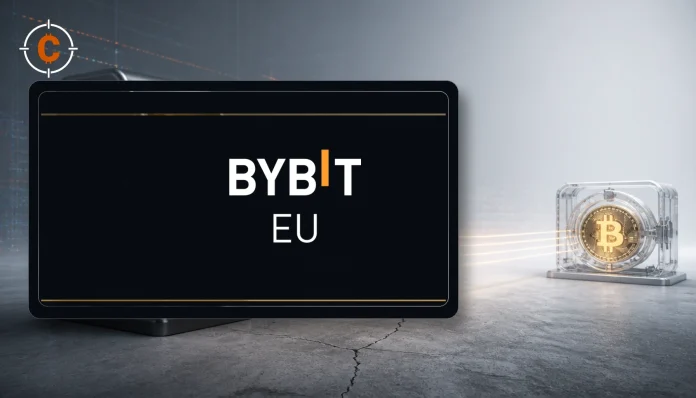 Minimalistische Bybit EU nieuwsvisual bij Is Bybit EU Referral Rush die 500 euro Bitcoin waard?