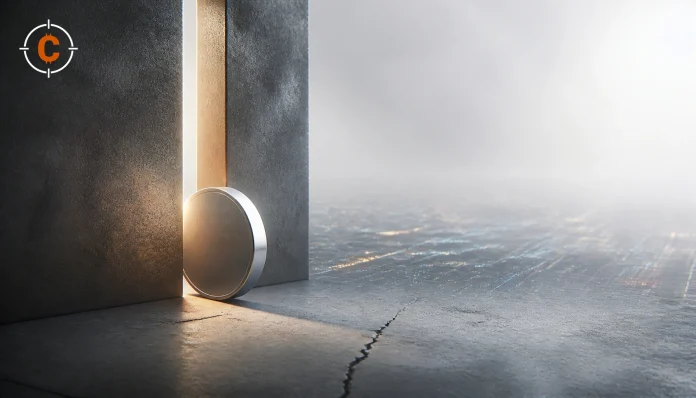 Minimalistische crypto tech nieuwsafbeelding voor MSCI voorstel en Strategy treasury-discussie
